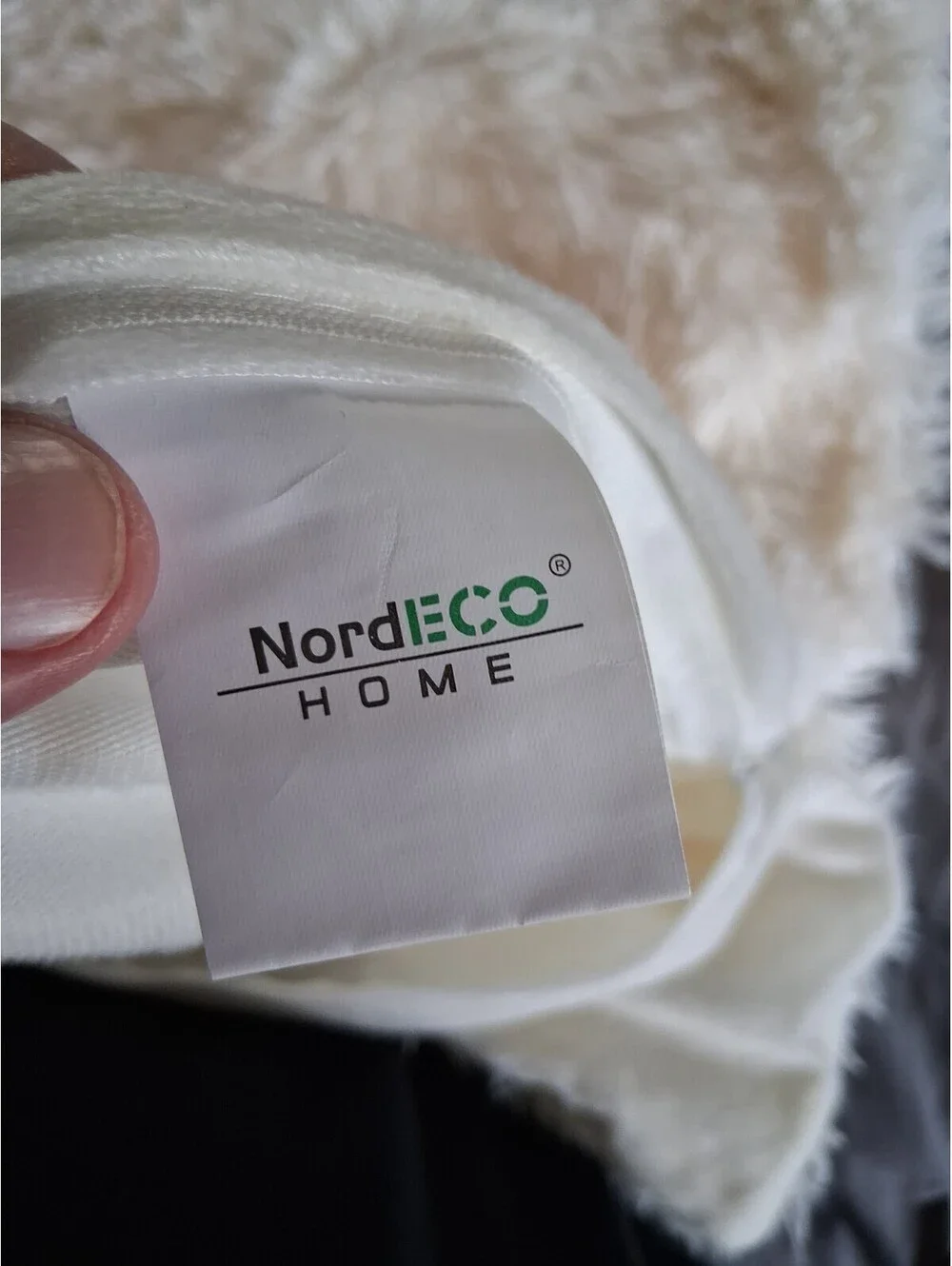 2 NormECO White 20x20 Soft Plush Throw Pillow Cases Fluffy Plush Sofa Cover
